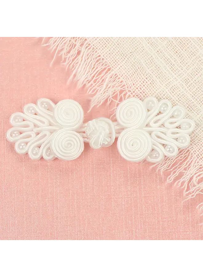 10 قطعة من أزرار الخياطة النايلون البيضاء العاجية لصنع السترات الصوفية والحرف الملابس ومثبتاتها - Image 3